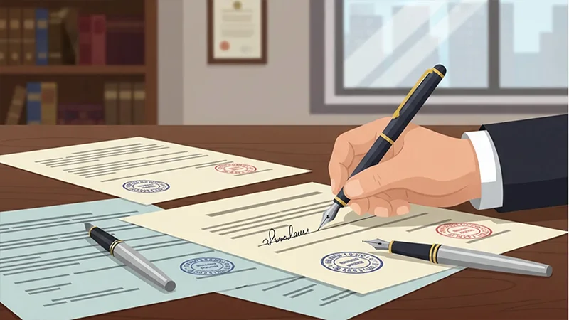 امضا کردن سفته